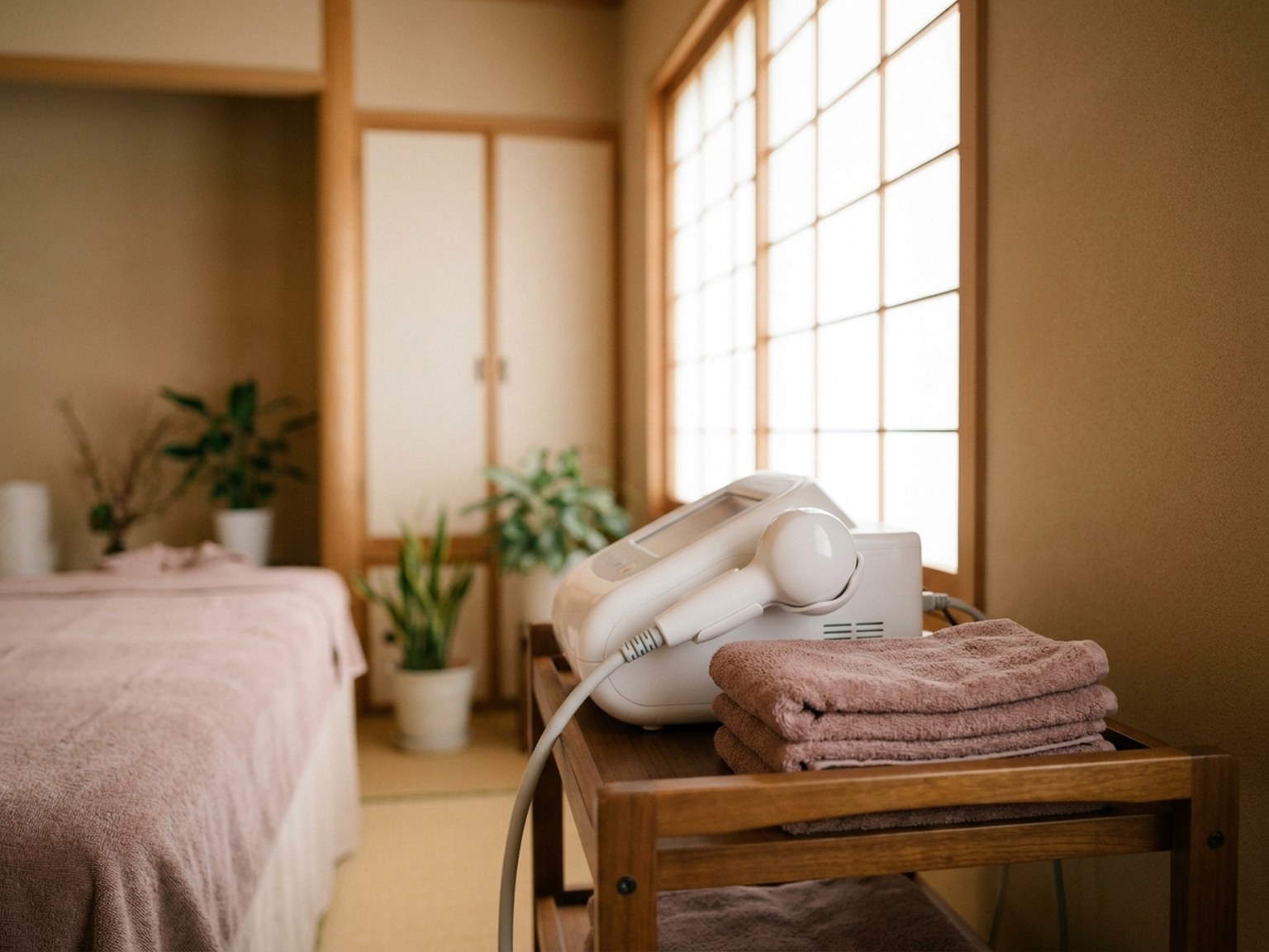 ラフォスを使った施術の様子